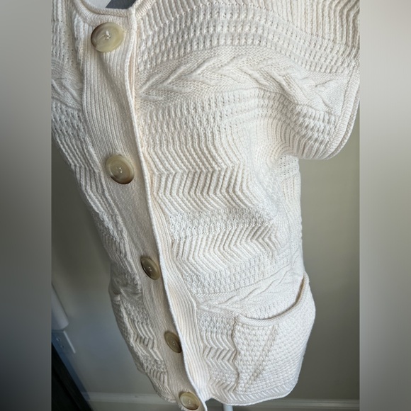 MICHAEL Michael Kors Shirt Sleeve Sweater - Cream - Size Small - Picture 2 of 4